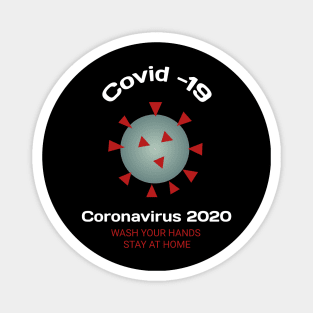 wash your hands & stay at home coronavirus 2020 Magnet